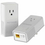 NETGEAR Powerline 1200 + Extra Outlet, PLP1200 - 2 - 1 x Network (RJ-45) - 1200 Mbit/s Powerline - 5382 Sq. ft. (500000000 mm²) - (Fleet Network)