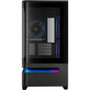Asus Prime AP202 ARGB Computer Case - Black - Tempered Glass - 2 x Bay - 3 × 120mm Fan(s) Installed - Micro ATX, Mini ITX Motherboard (Fleet Network)