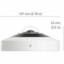 Rhombus R360S-512GB 12MP Indoor/Outdoor Fisheye Surveillance Camera - 3520 x 3520 - Vandal Resistant - IP66 - IK10