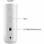 Netgear RBE370-100CNS Orbi Dual-Band Wi-Fi 7 Mesh Add-on Satellite - 3. 6 Gbps - 2 Internal Antennas - 2. 5 GbE Port