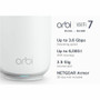 Netgear RBE373-100CNS Orbi Wi-Fi 7 Mesh Router - Dual Band - 640 MB/s - 2.5 GbE Port - Quad-Core 1.5 GHz - 1 GB RAM