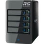 HighPoint RocketStor 6414S Drive Enclosure - 6Gb/s SAS Host Interface - 4 x HDD Supported - 4 x Total Bay - 4 x 2.5"/3.5" Bay - (Fleet Network)