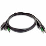 StarTech.com 10ft (3m) DisplayPort KVM Cable, USB 2.0, 3.5mm Audio, Universally Compatible Combo Cable for KVM Switches, TAA - KVM a a (Fleet Network)