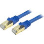 StarTech.com 35 ft Cat6a Patch Cable - Shielded (STP) - Blue - 10Gb Snagless Cat 6a Ethernet Patch Cable - 35 ft Category 6a Network - (Fleet Network)