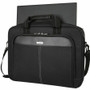 Targus TCT027US Classic Slim Briefcase for 15"-16" Laptops - Black - Shock Absorbing - Wear & Tear Resistant - Top Loading