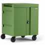 Bretford CUBE Cart Mobile Charging Cart - Steel - 30" (762 mm) Width x 26.5" (673.10 mm) Depth x 37.5" (952.50 mm) Height - Grass - 32 (Fleet Network)