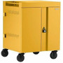 Bretford CUBE Cart Mobile Charging Cart - Steel - 30" (762 mm) Width x 26.5" (673.10 mm) Depth x 37.5" (952.50 mm) Height - Mustard - (Fleet Network)