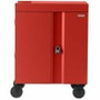 Bretford CUBE Cart Mobile Charging Cart - Steel - 30" (762 mm) Width x 26.5" (673.10 mm) Depth x 37.5" (952.50 mm) Height - Red - For (Fleet Network)