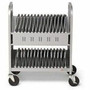 Bretford CUBE Transport Cart Pro Pre-Wired - 4 Casters - Steel - 28.8" (730.25 mm) Width x 18" (457.20 mm) Depth x 37" (939.80 mm) - - (Fleet Network)