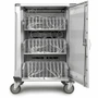 Rocstor VT0019-S1 Volt C32 Pre-Wired Charge Cart - 32 USB-C 80W Adapters - 3 Drawer - 4 Casters - Black/Silver