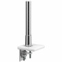 Humanscale M/Flex X8NTNCNWNNN---12 Mounting Clamp for Monitor, Mounting Arm - Polished Aluminum, White - Height Adjustable - Recycled (Fleet Network)
