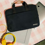 Mobile Pixels Navy Sleeve Carrying Case For 13 To 15.6 Inch Notebooks Waterproof With Handle Slim Protective 102-1003P01