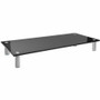 Workstream Monitor Stand - 80 lb (36287.39 g) Load Capacity - 3.50" (88.90 mm) Height x 25.59" (649.99 mm) Width x 11.02" (279.91 mm) (Fleet Network)