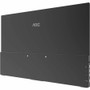 AOC 16T20 15.6" Portable Monitor - Full HD 1920 x 1080 IPS - 230 cd/m² - 2x HDMI 2.0 - 2x USB-C - VESA Mount - Black
