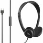 Maxell HP-101 Type C Headphone - Stereo - USB Type C - Wired - 32 Ohm - 20 Hz to 20 kHz - On-ear, Over-the-head - Binaural - - 4 ft m) (Fleet Network)
