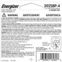 Energizer 2025BP-4 CR2025 Lithium Coin Cell Battery - 3V DC - 4-Pack for Heart Rate Monitors - Keyless Entry - Watches - Toys