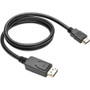 Tripp Lite P582-003-V2 DisplayPort 1.2 to HDMI Adapter Cable, 3 ft. - 3 ft DisplayPort/HDMI A/V Cable for Audio/Video Device, Monitor, (Fleet Network)