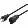 Monoprice Power Extension Cord - 16 Gauge - 13 A - Black - 20 ft (6.10 m) Cord Length - NEMA 5-15P / NEMA 5-15R, 3-Prong - 1 Pack (Fleet Network)