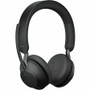 Jabra Evolve2 65 Headset - Mono - Wireless - Bluetooth - 98.4 ft (30 m) - On-ear, Over-the-head - Monaural - Circumaural - Noise - (Fleet Network)