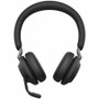 Jabra Evolve2 65 Headset - Mono - Wireless - Bluetooth - 98.4 ft (30 m) - On-ear, Over-the-head - Monaural - Circumaural - Noise - (Fleet Network)