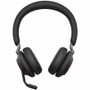 Jabra Evolve2 65 Headset - Microsoft Teams Certification - Stereo - USB Type C - Wireless - Bluetooth - 98.4 ft (30 m) - 20 Hz to 20 - (Fleet Network)