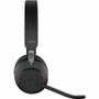 Jabra Evolve2 65 Headset - Stereo - Wireless - Bluetooth - 98.4 ft (30 m) - On-ear, Over-the-head - Binaural - Circumaural - Noise - (Fleet Network)