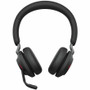 Jabra Evolve2 65 Headset - Microsoft Teams Certification - Stereo - Wireless - Bluetooth - 98.4 ft (30 m) - On-ear, Over-the-head - - (Fleet Network)