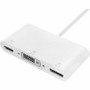 Monoprice USB-C to 4K DisplayPort HDMI and Single-Link DVI-D Passive Adapter - 1 × USB Type C - Male - 1 × DisplayPort Digital - 1 × - (27282)