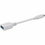 Monoprice Essentials Extension USB-C/USB-A Data Transfer Cable - 6" (152.40 mm) USB-C/USB-A Data Transfer Cable - First End: 1 x USB C (Fleet Network)