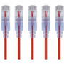 Monoprice SlimRun Patch UTP Category 6a Network Cable - 2 ft (0.61 m) Category 6a Network Cable for Network Device - First End: 1 x - (Fleet Network)