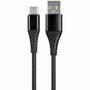 Monoprice AtlasFlex Charge & Sync USB-C/USB-A Data Transfer Cable - 6 ft (1.83 m) USB-C/USB-A Data Transfer Cable - Black (Fleet Network)