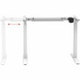 Monoprice 31291 Sit-Stand Single Motor Height Adjustable Table Desk Frame - Electric - White - 165 lb Capacity