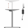 Monoprice 31292 Electric Sit-Stand Height Adjustable Desk Frame - Single Motor - 165 lb Capacity - Gray