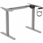 Monoprice Sit-Stand Single Motor Height Adjustable Table Desk Frame, Electric, Gray - Gray Two Leg Base - 2 Legs - 165 lb (74.84 kg) - (Fleet Network)