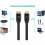 Monoprice 4K Certified Premium High Speed HDMI Cable - 4K60Hz, 18Gbps, HDR, 30ft, Black - 30 ft (9.14 m) HDMI Data Transfer Cable - 1 (32991)