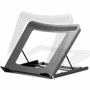 Workstream 33813 Notebook Stand - Foldable - Adjustable Angle - Supports Up to 15" Screens - Steel/Metal - Black