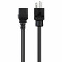 Monoprice 35058 Standard Power Cord - 12 Gauge Heavy Duty - 125V/20A - NEMA 5-20P to IEC C19 - 6 ft Black