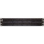 C2G 48-Port Cat5E 110-Type Patch Panel - 48 Port(s) - 48 x RJ-45 - 2U High - Black - 19" Wide - Rack-mountable (Fleet Network)