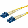 Monoprice Single-Mode Fiber Optic Cable - LC-LC UL 2mm 9/125 OFNR Duplex Yellow 1m - 3.3 ft (1 m) Fiber Optic Network Cable for Device (Fleet Network)