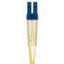 Monoprice Single-Mode Fiber Optic Cable - LC-LC UL 2mm 9/125 OFNR Duplex Yellow 1m - 3.3 ft (1 m) Fiber Optic Network Cable for Device (38449)