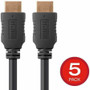 Monoprice HDMI Data Transfer Cable - 1.5 ft (0.46 m) HDMI Data Transfer Cable - First End: 1 x HDMI Digital Audio/Video - 18 Gbit/s - (Fleet Network)