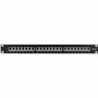 Monoprice Entegrade Series Cat6A 19in 1U Patch Panel, Shielded, 24-port Dual IDC - 24 Port(s) - 24 x RJ-45 - 1U High - Category 6a - - (39752)