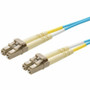 Monoprice Multi-Mode OM4 Fiber Optic Cable - LC-LC UL 2mm 50/125 OFNR Duplex Aqua 1m - 3.3 ft (1 m) Fiber Optic Network Cable for - 2 (Fleet Network)