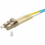 Monoprice Multi-Mode OM4 Fiber Optic Cable - LC-LC UL 2mm 50/125 OFNR Duplex Aqua 3m - 9.8 ft (3 m) Fiber Optic Network Cable for - 2 (41696)