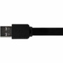 Monoprice Flat USB-C to USB-A 3.2 Gen 1x1 Charge and Sync Cable 5Gbps 3A Black 6ft - 6 ft (1.83 m) USB-C/USB-A Data Transfer Cable - 1 (41941)