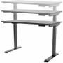 Monoprice 42763 Workstream Sit-Stand Desk - T-Shaped Base - 2-Stage Height Adjustable - 110 lb Capacity - 47. 2" Width