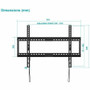 Monoprice Wall Mount for TV, Curved Screen Display, Flat Panel Display - Black - 42" to 90" Screen Support - 300 lb (136077.71 g) Load (43210)