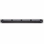 Monoprice Network Patch Panel - 24 Port(s) - 24 x RJ-45 - 1U High - Category 6 - Twisted Pair - Black - Rack-mountable (43540)