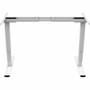 Workstream Dual Motor Height Adjustable 3-Stage Electric Sit-Stand Desk Frame, v2, White - 3-Stage Leg Base - 220 lb (99.79 kg) - - - (Fleet Network)