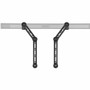 Monoprice Mounting Bracket for Soundbar, Display, TV - Black - Height Adjustable - 49" Screen Support - 33 lb (14968.55 g) Load - 75 x (44901)